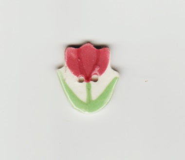 Tulip ceramic button