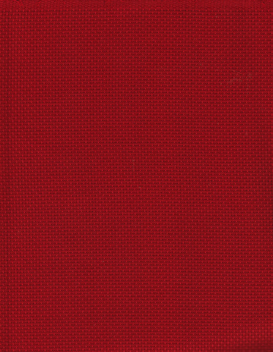 Zweigart Aida 11ct 21x36 Victorian Red Fabric