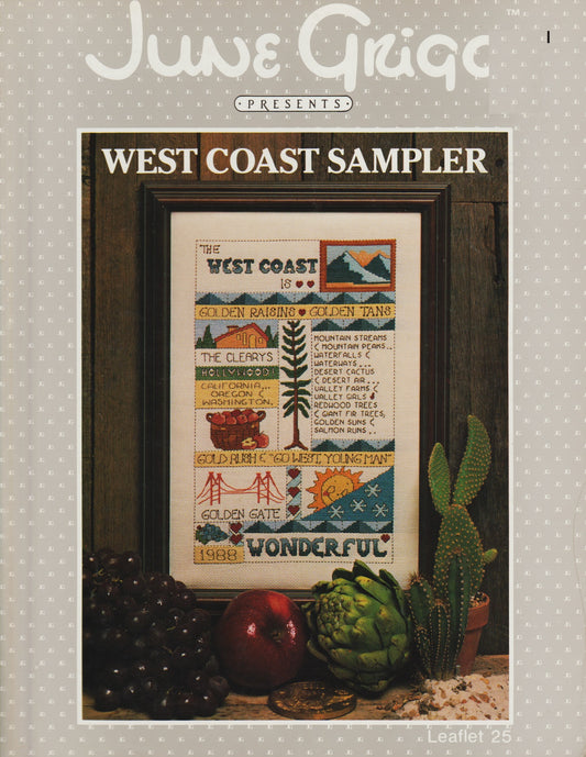 June Grigg West Coast Sampler 25 cross stitch pattern
