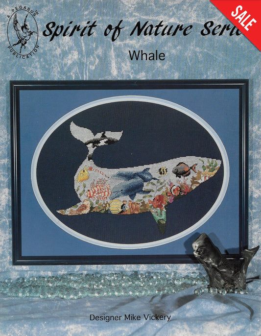 Pegasus Whale Spirit of Nature cross stitch pattern