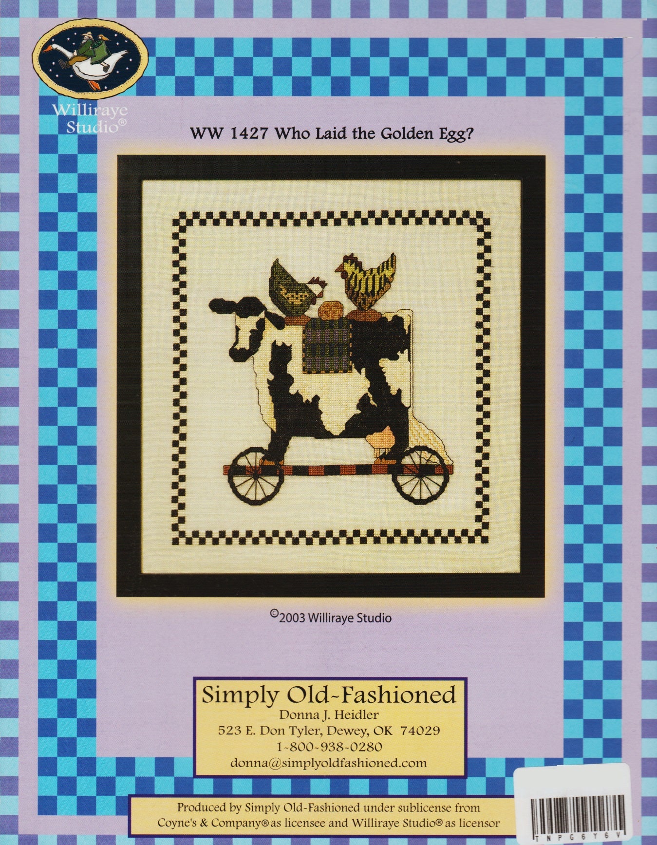 Simply Old Fashioned Who Laid The Golden Egg? cross stitch pattern