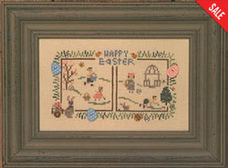Bent Creek Snappers Easter cross stitch pattern
