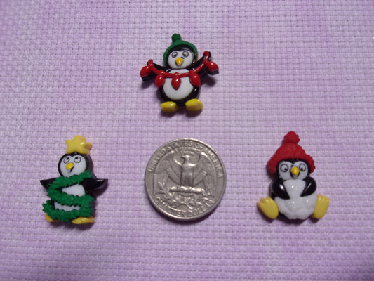 Christmas Penguins Needle Minders