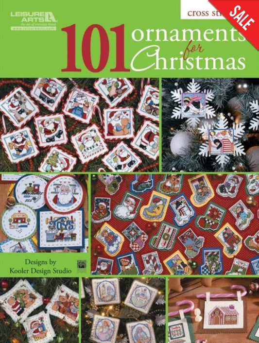 Leisure Arts 101 Ornaments for Christmas LA5849 cross stitch pattern book