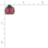 Cranberry Ladybug 1103 Buttons