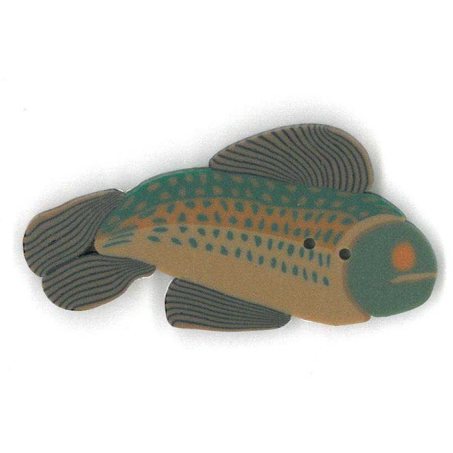 Just Another Button Company Speckled Trout 1136 button