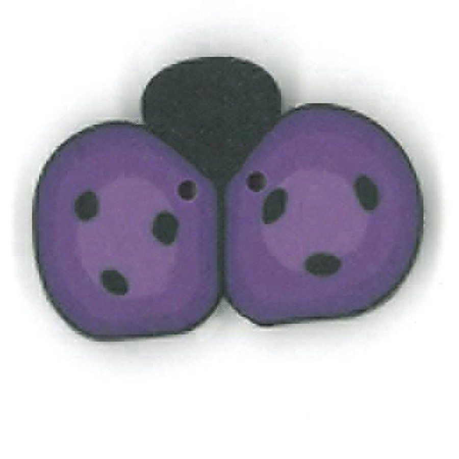 Just Another Button Company Medium Purple Ladybug 1154