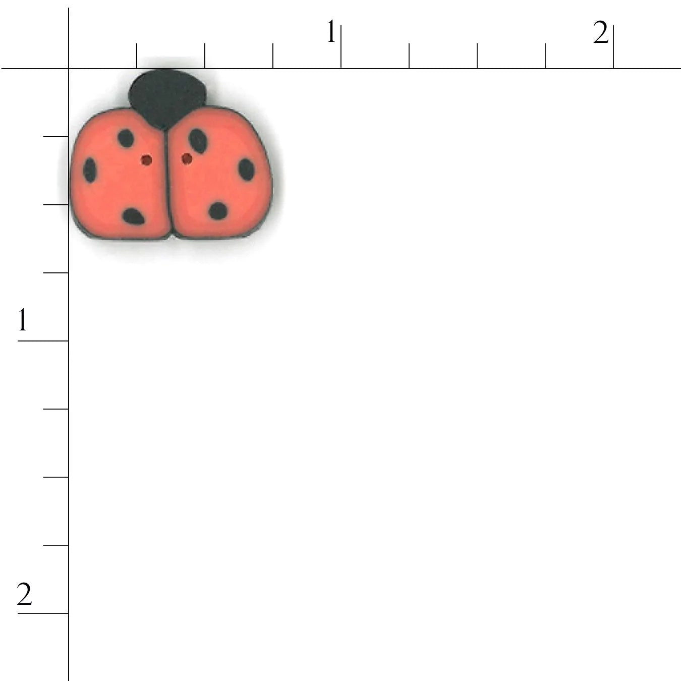 Orange Ladybug 1156 Buttons