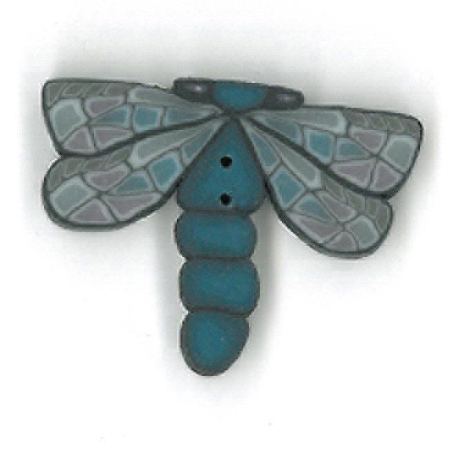 Just Another Button Company Dragohfly 1159 handmade clay button