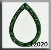 Mill Hill Teardrop Emerald 12020 discontinued Glass Treasure