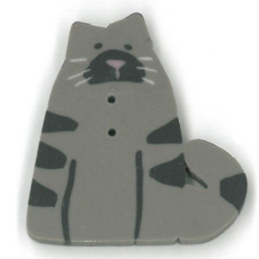 Just Another Button Company Tabby Cat 1206 button