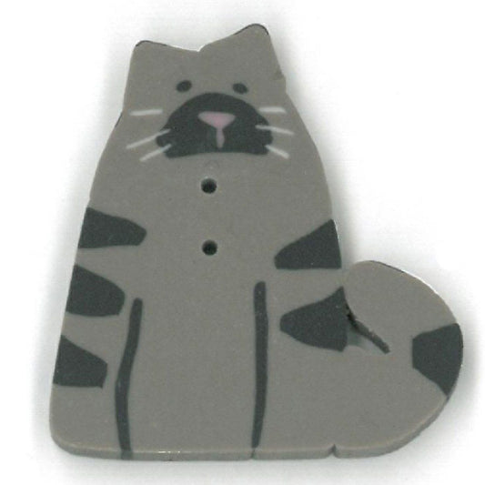 Just Another Button Company Tabby Cat 1206 button