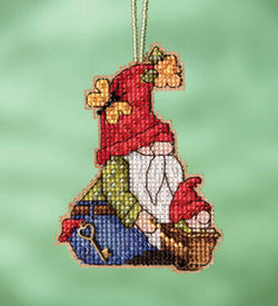 Mill Hill  Wheelbarrow Gnome 16-2212 beaded cross stitch kit