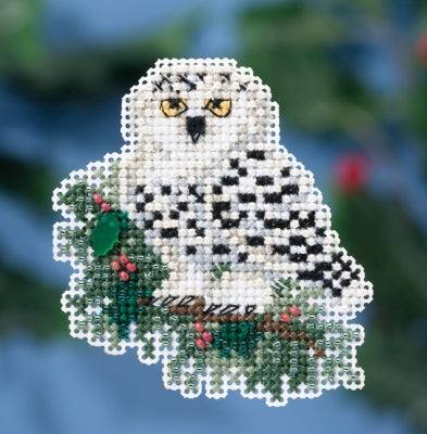 Mill Hill Snowy Owlet 18-1633 beaded cross stitch kit