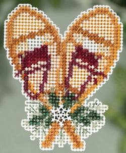 Mill Hill Snowshoes 18-5303 beaded cross stitch kit