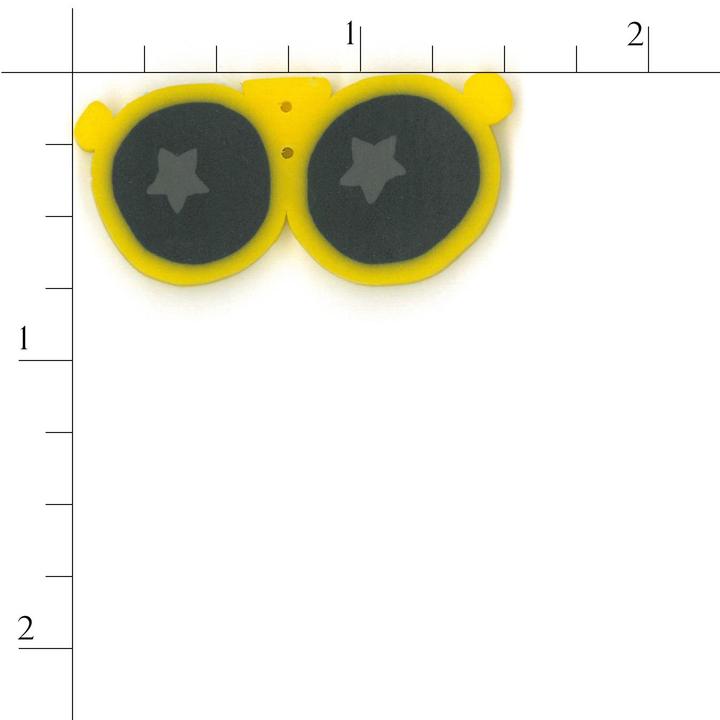 Yellow Sunglasses Buttons