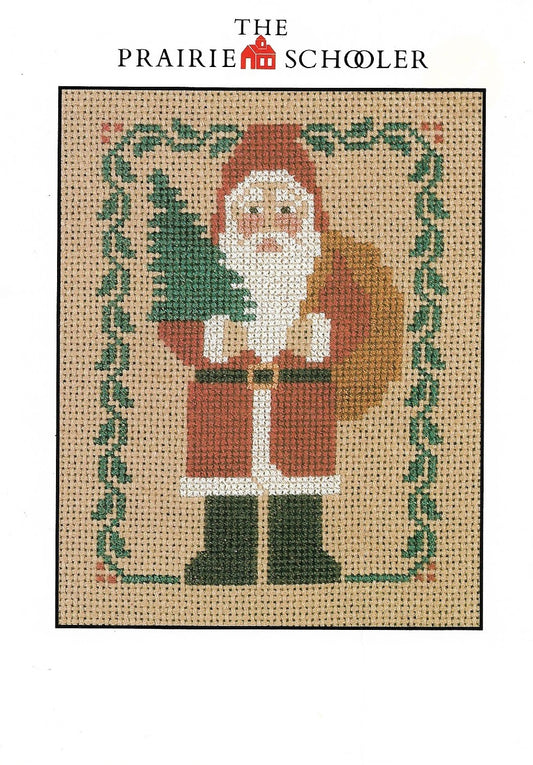 Prairie Schooler Santa 1984 cross stitch pattern