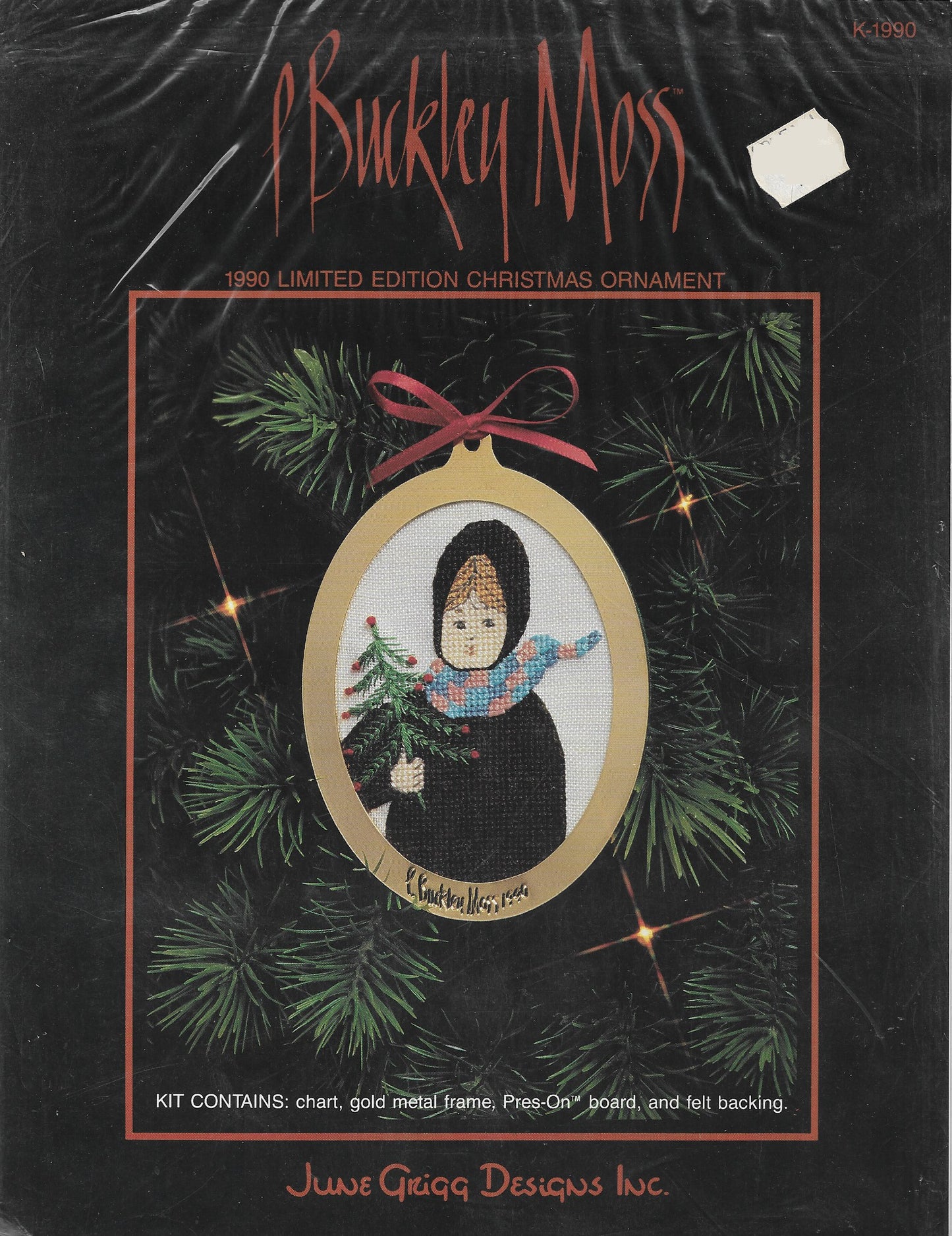 P. Buckley Moss 1990 Limited Edition Ornament cross stitch pattern