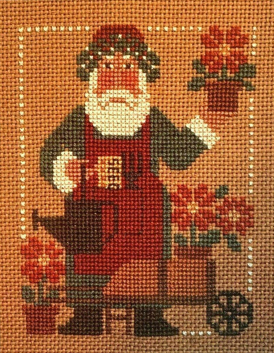 Prairie Schooler 1993 Santa Christmas cross stitch pattern