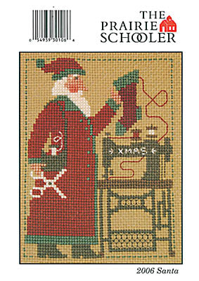 Prairie Schooler 2006 Santa Christmas cross stitch pattern