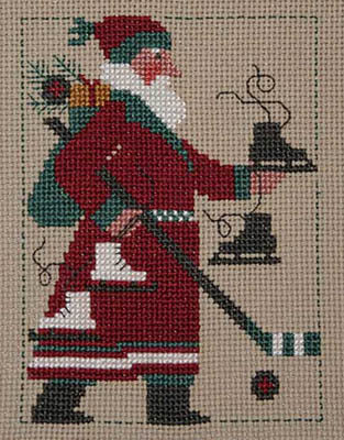 Prairie Schooler 2009 Santa Christmas cross stitch pattern