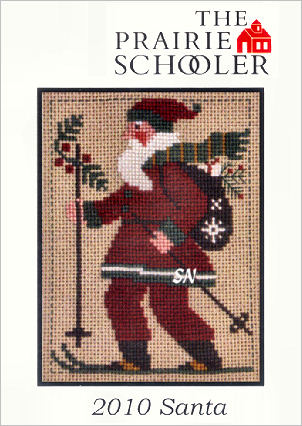 Prairie Schooler 2010 Santa Christmas cross stitch pattern