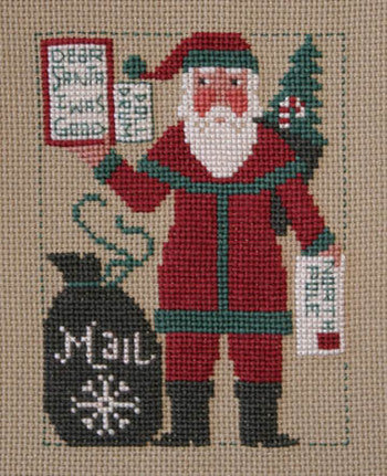 Prairie Schooler 2012 Santa Christmas cross stitch pattern