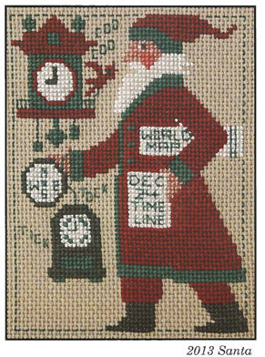 Prairie Schooler 2013 Santa Christmas cross stitch pattern