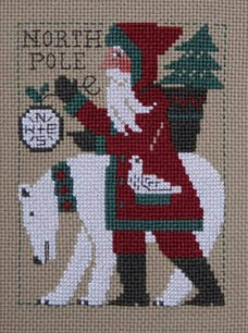 Prairie Schooler 2017 Santa Christmas cross stitch pattern