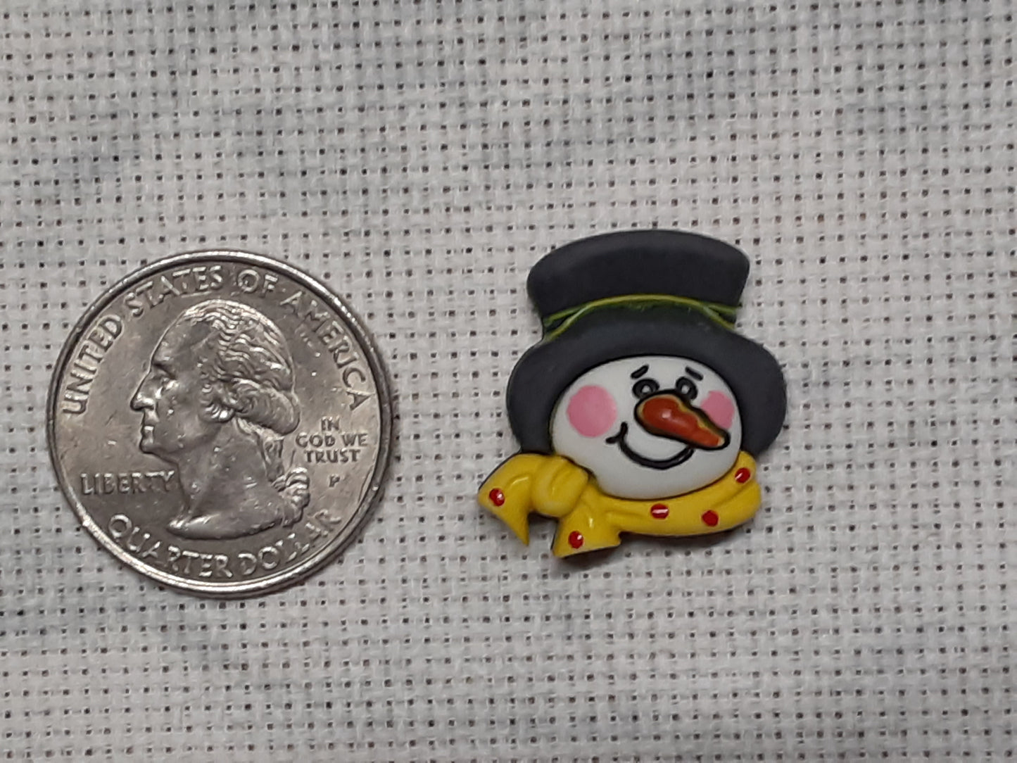 Snowman needle minders