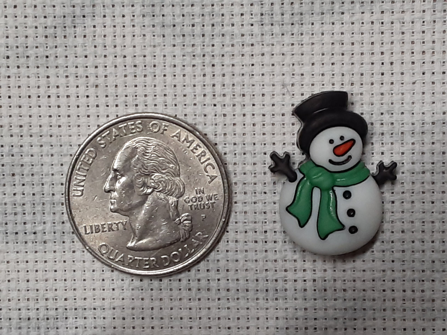 Snowman needle minders