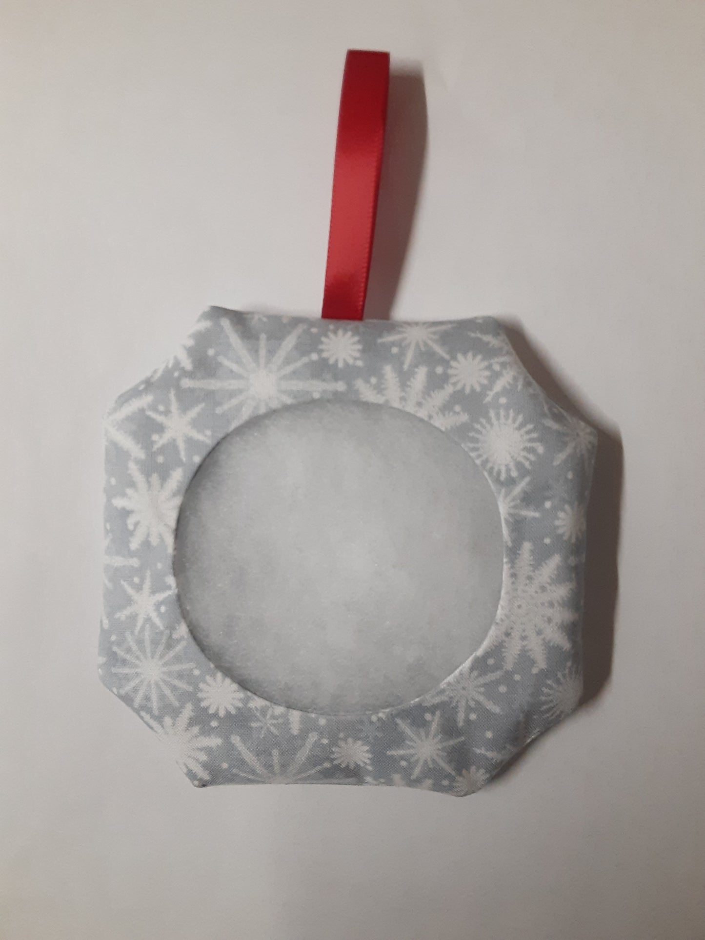 Octagonal Prefinished Christmas Ornament