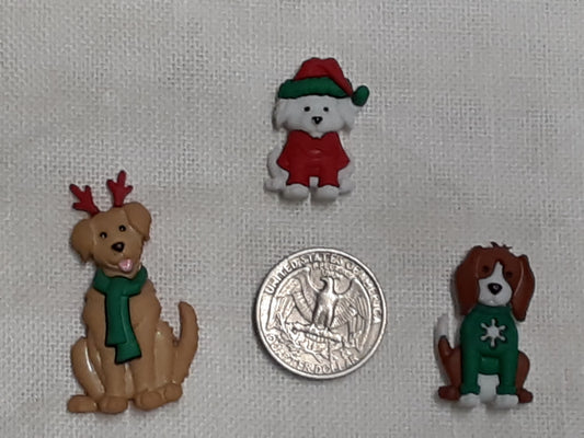 Christmas Dogs needle minders