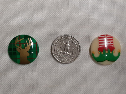 Christmas button Needle minders