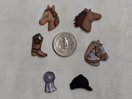 Equestrian horse needle minders