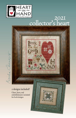Heart In Hand 2021 Collector's Heart cross stitch pattern