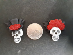 Gothic Love halloween skull Needle Minders