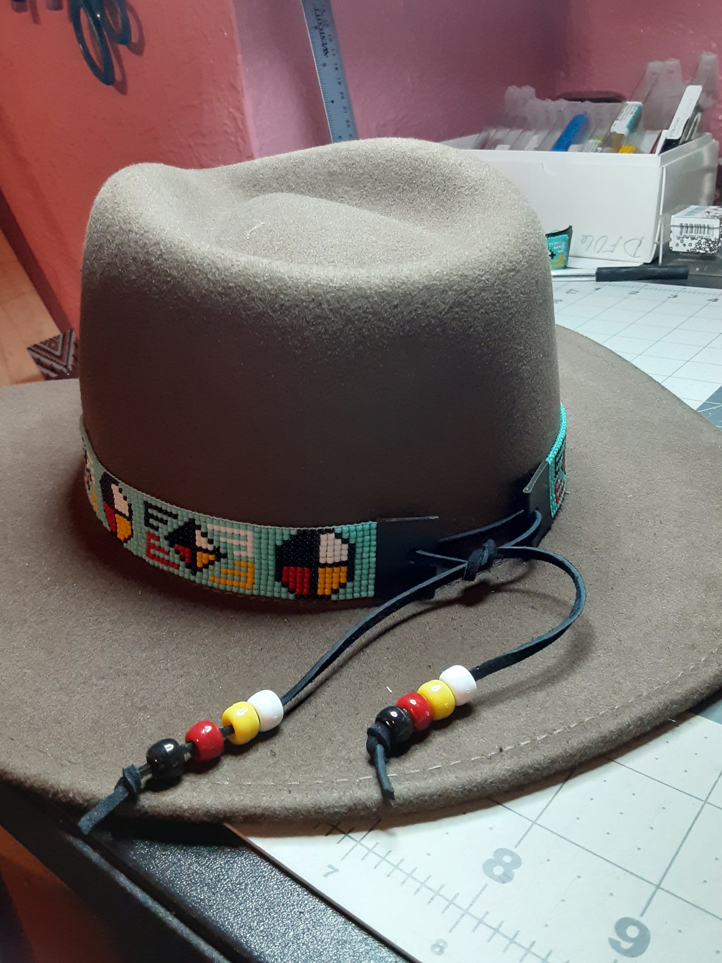 Native American Style 4 Winds-Directions Hat Band