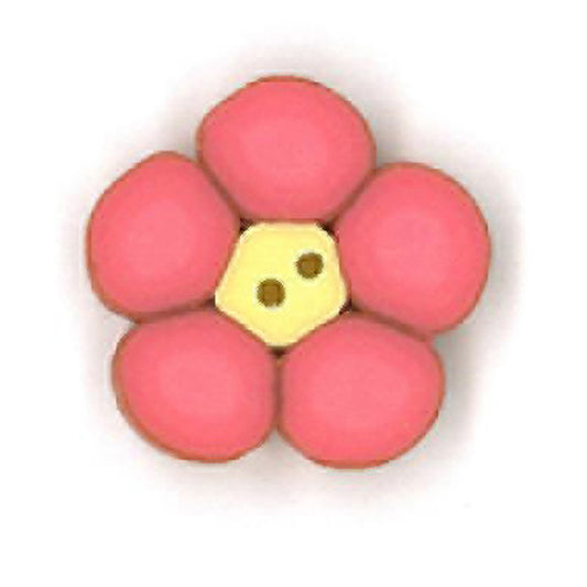 Just Another Button Company Pink Flower 2221 buttons