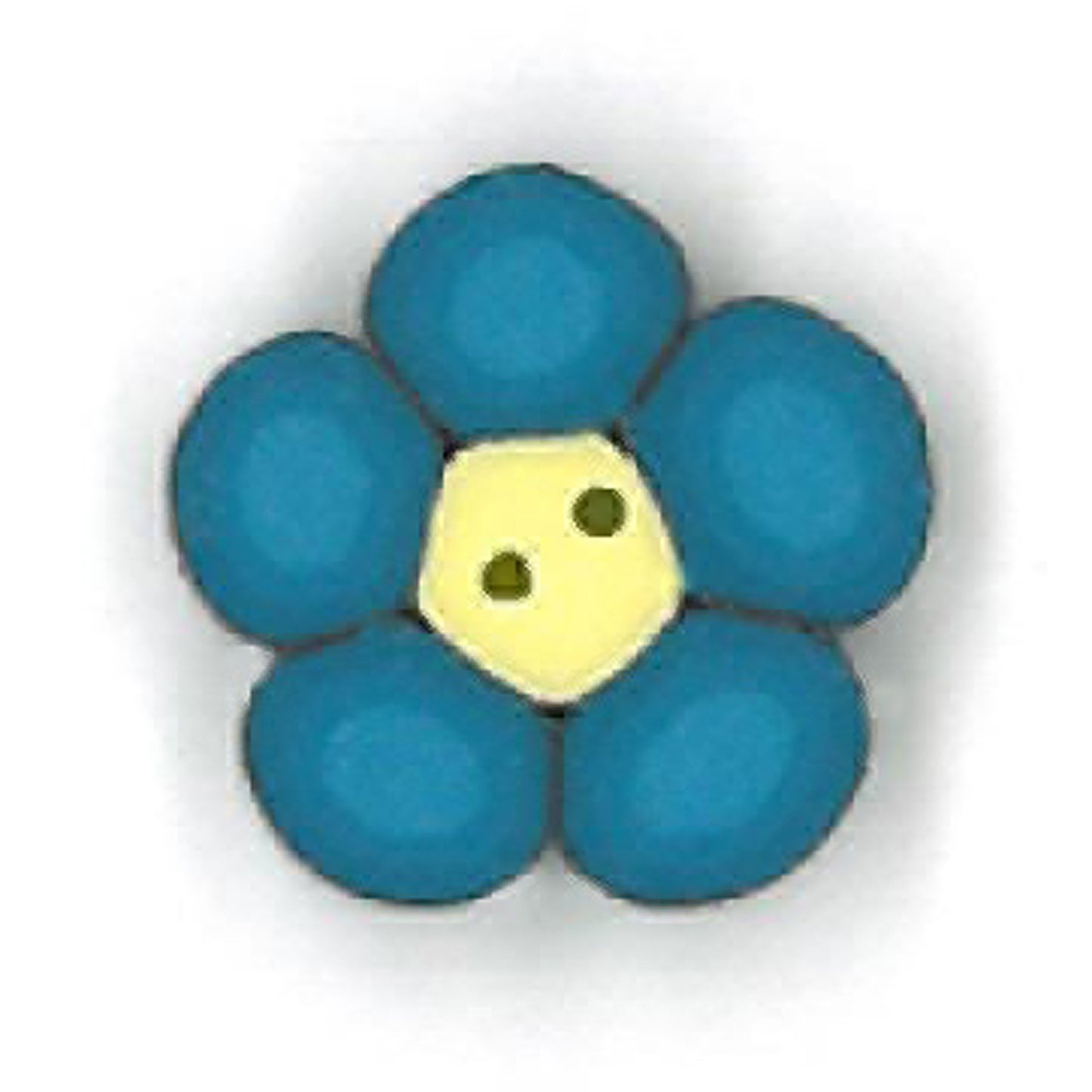 Just Another Button Company Blue Flower 2222 buttons