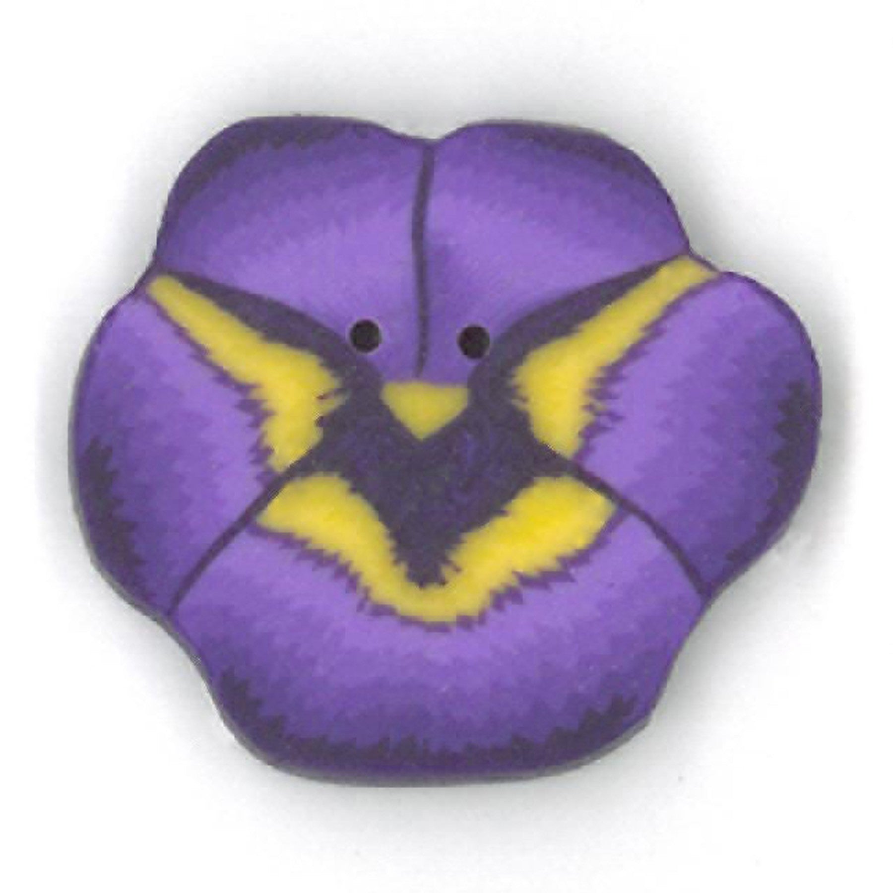 Just Another Button Company Purple Pansy 2223 button