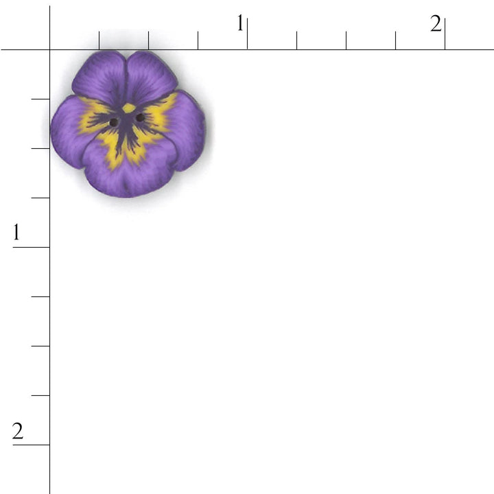 Purple Pansy 2223 Buttons