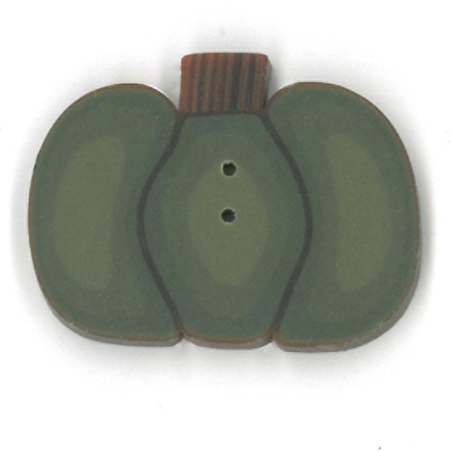Just Another Button Company Green Pumpkin 2242 button