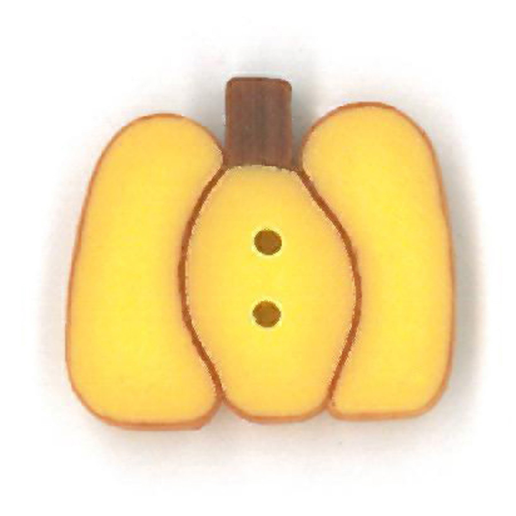 Just Another Button Company Yellow Pumpkin 2245 buttons
