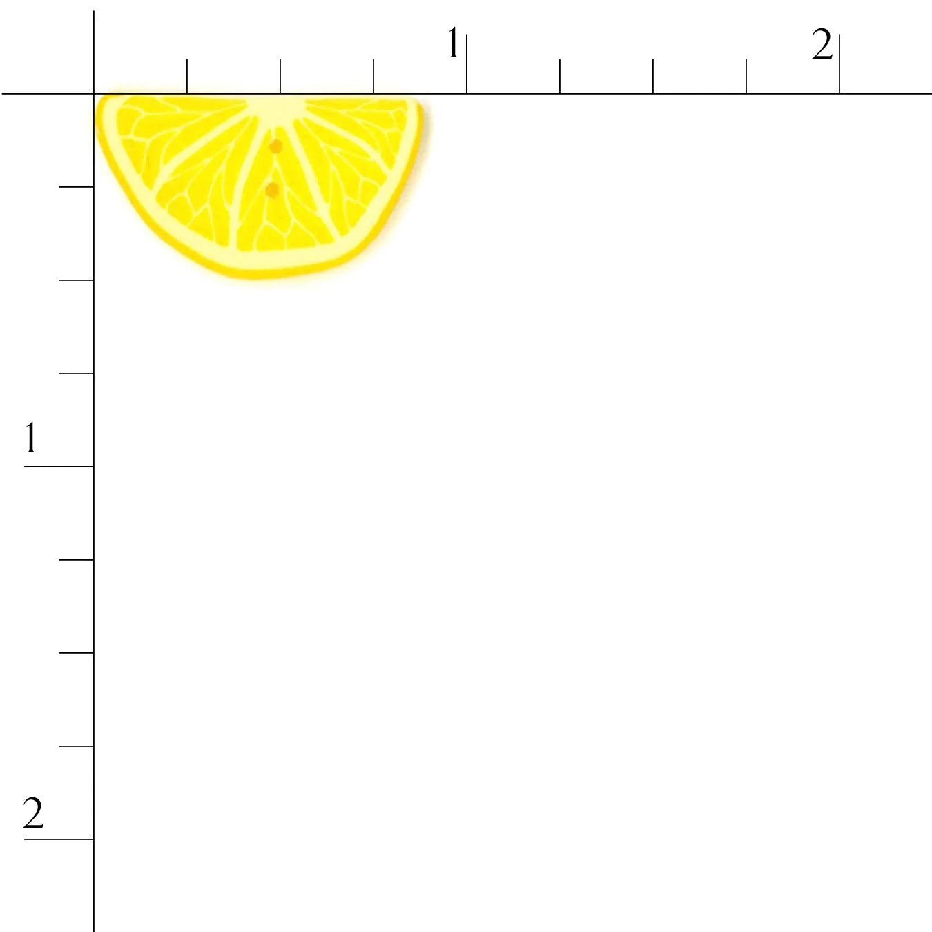 Half Lemon Slice 2254 Buttons