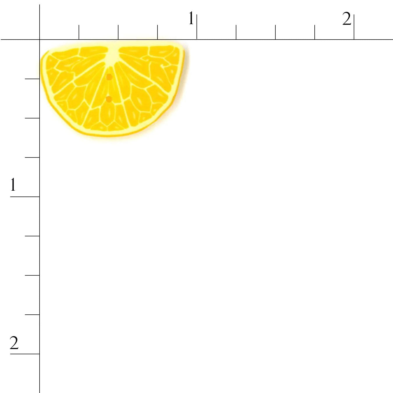 Half Orange Slice 2255 Buttons