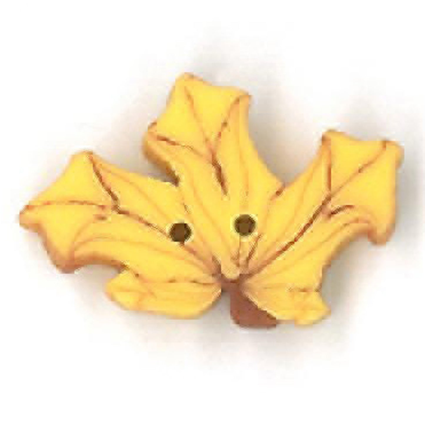 Just Another Button Company Yellow Maple Leaf 2274 buttons