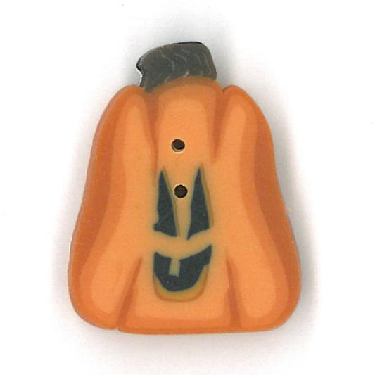 Just Another Button Company Jack-o-lantern 2298 handmade clay buttons