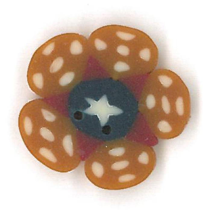 Just Another Button Company Small Liberty Golden Flower 2304 buttons
