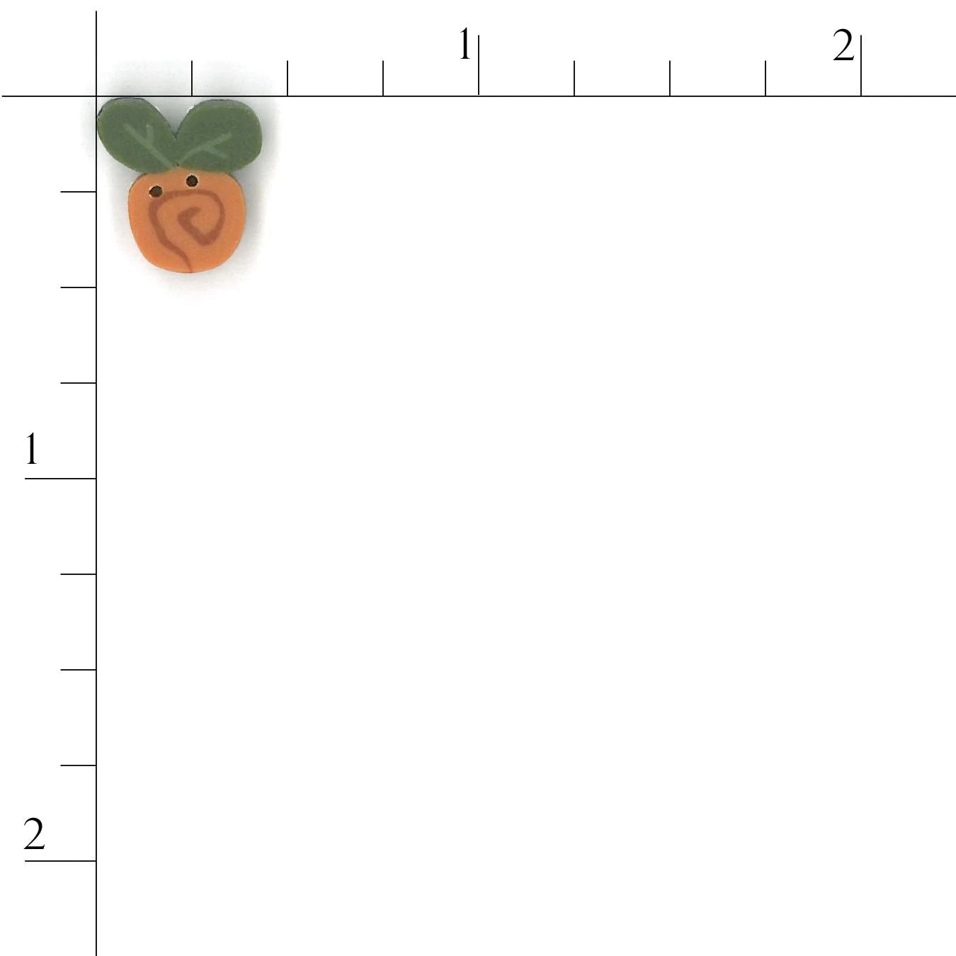 Pumpkin Swirly Bud 2309 Buttons